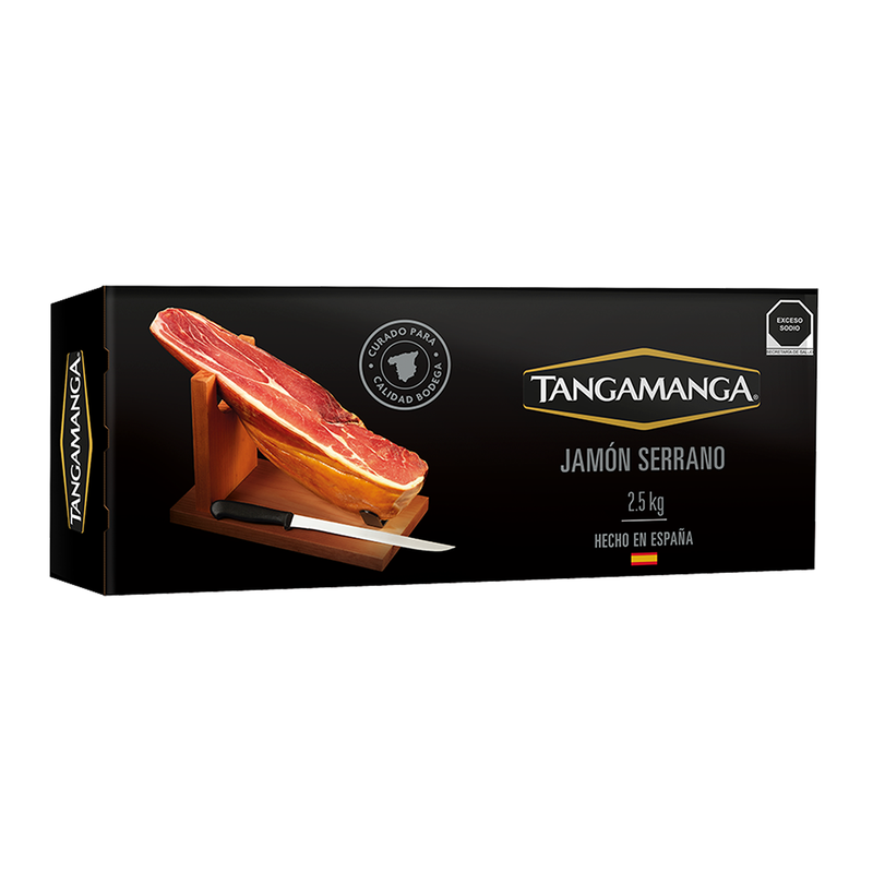 Kit Jamón Serrano Tangamanga 2.5 kg (Incluye Base y Cuchillo)