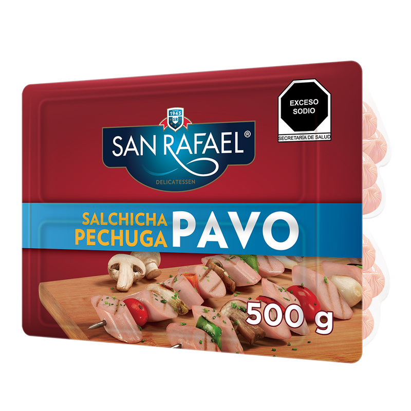 Salchicha Pechuga de Pavo San Rafael 500 g