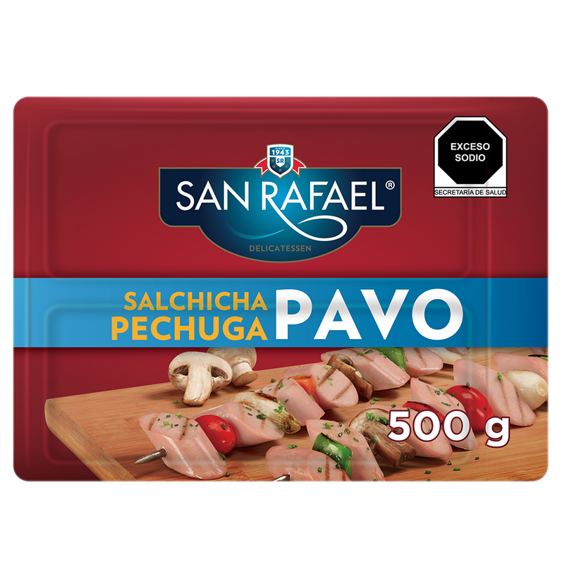 Salchicha Pechuga de Pavo San Rafael 500 g