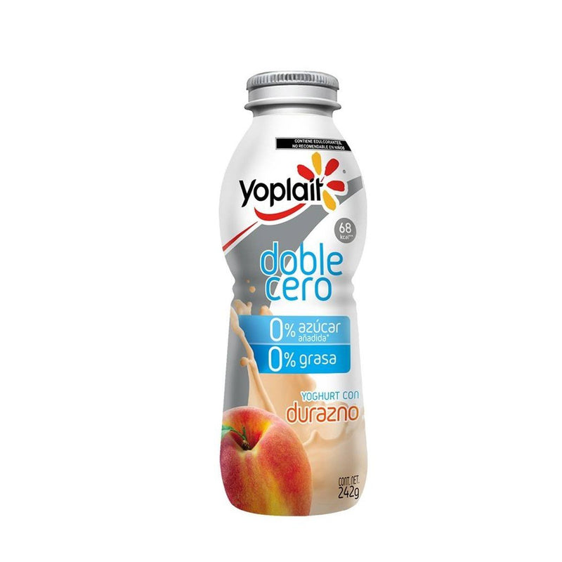 Yoghurt Doble Cero Bebible Durazno Yoplait 242 g